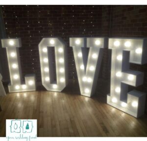 Light up LOVE letters