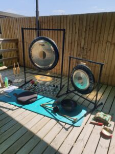 Sound bath gongs and bowls